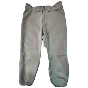 Mizuno Baseball Pants Kids YXL Gray Performance Athletic